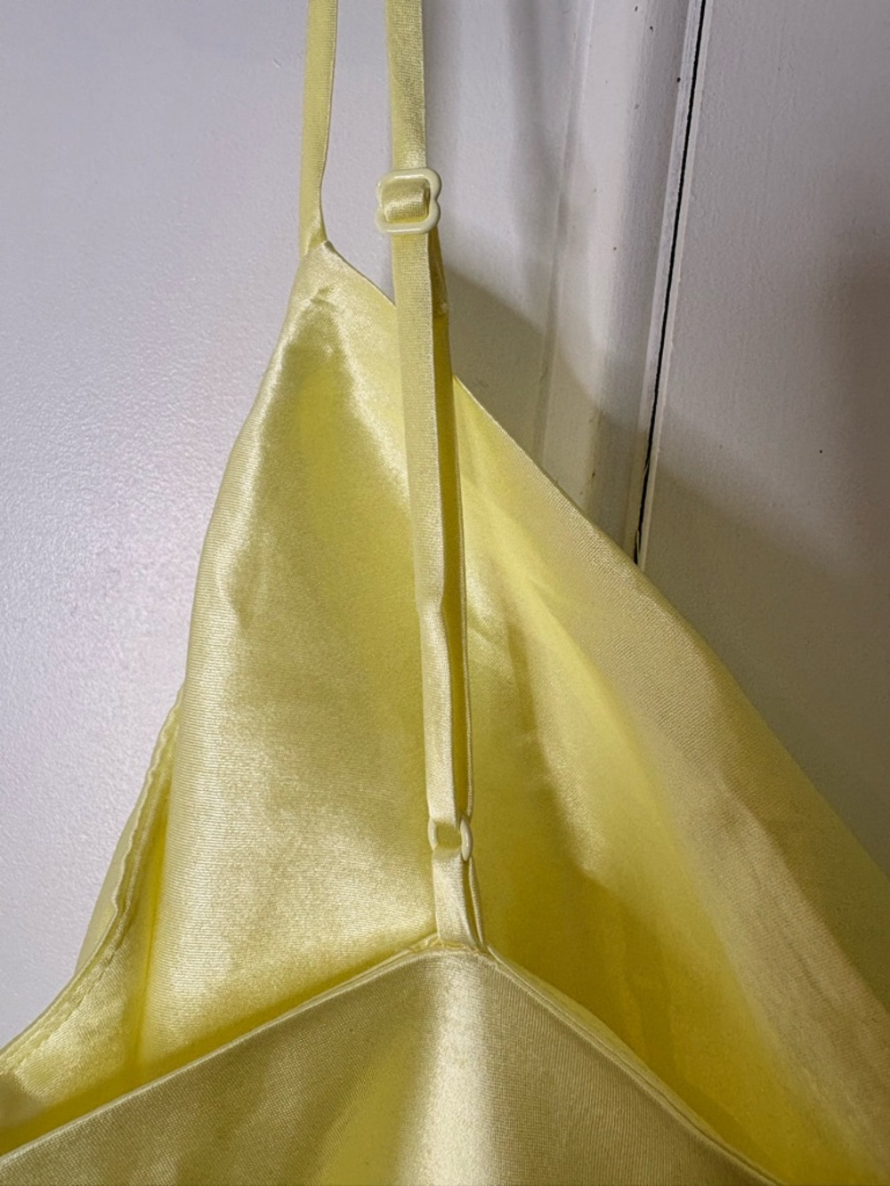 BABATON Light yellow Satin-like Slip Dress – Lightweight Bias-Cut Slip - Picture 10 of 10